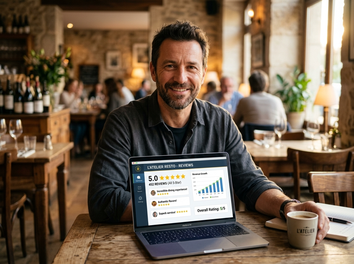 Restaurateur satisfait